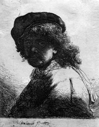 Autoportrait avec écharpe